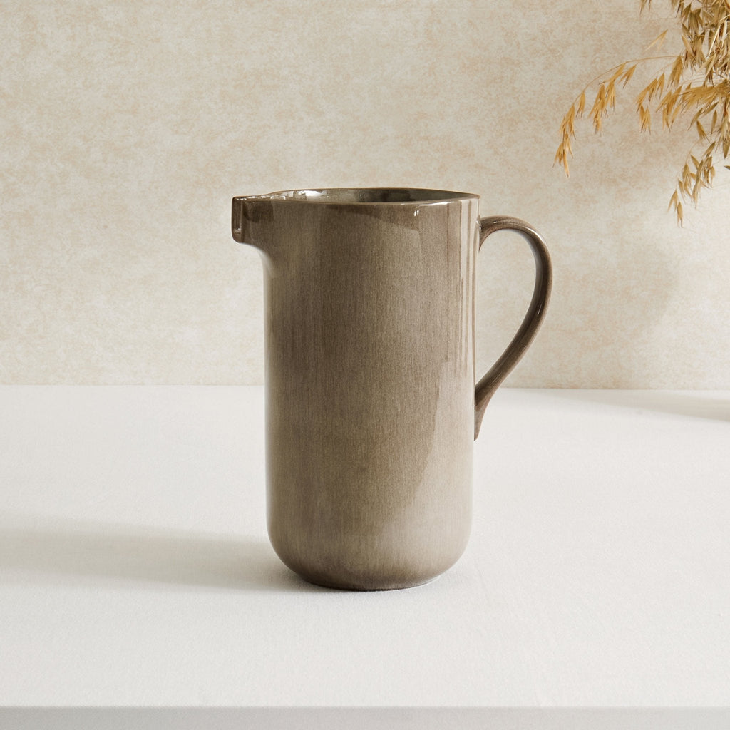 Dusklia - Juniper Reactive Glaze Pitcher - Mocha