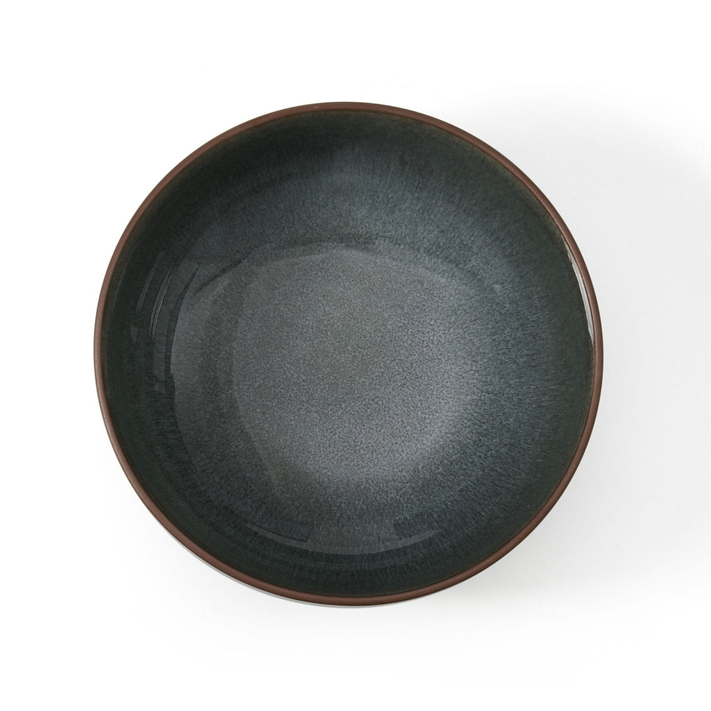 Dusklia - Juniper Reactive Glaze Set of 4 Cereal Bowls - Grey/Blue