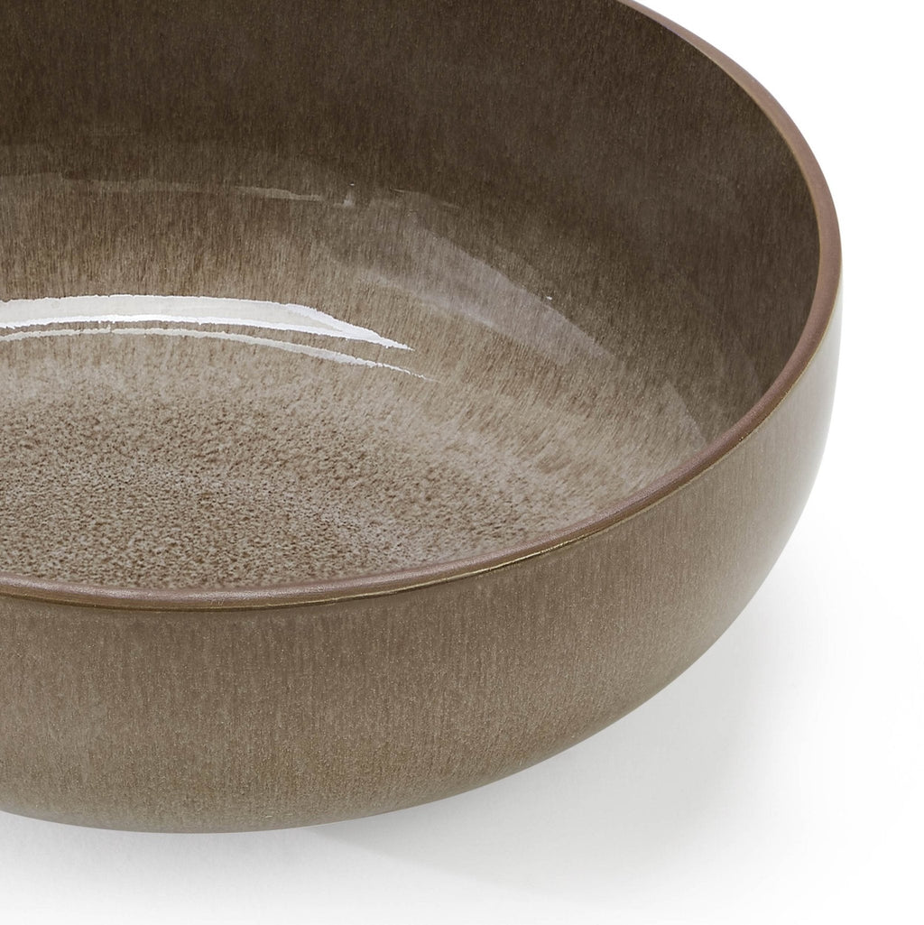 Dusklia - Juniper Reactive Glaze Set of 4 Cereal Bowls - Mocha