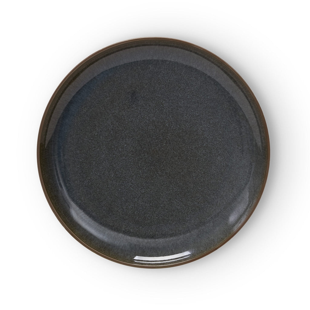 Dusklia - Juniper Reactive Glaze Set of 4 Dinner Plates - Grey/Blue