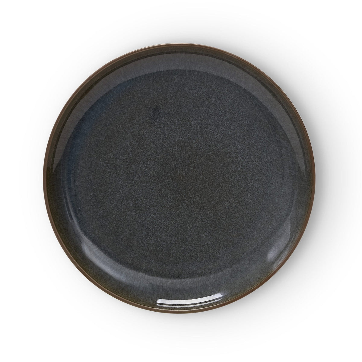 Dusklia - Juniper Reactive Glaze Set of 4 Dinner Plates - Grey/Blue