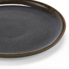 Dusklia - Juniper Reactive Glaze Set of 4 Dinner Plates - Grey/Blue
