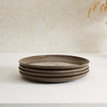 Dusklia - Juniper Reactive Glaze Set of 4 Dinner Plates - Mocha