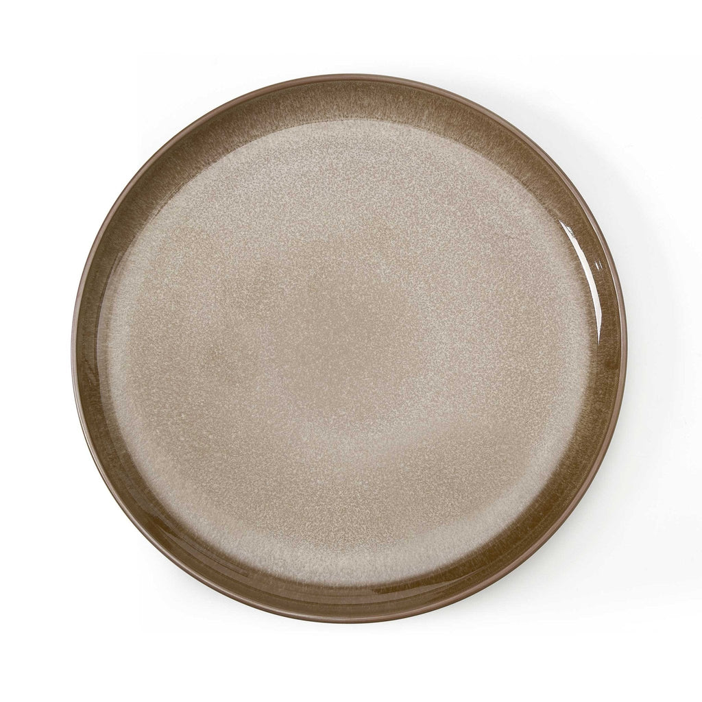 Dusklia - Juniper Reactive Glaze Set of 4 Dinner Plates - Mocha