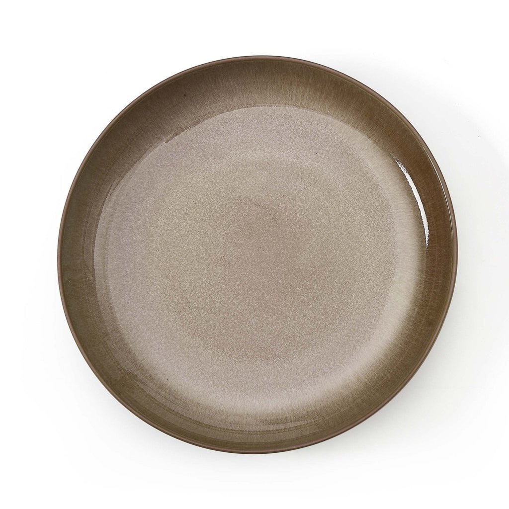 Dusklia - Juniper Reactive Glaze Set of 4 Pasta Bowls - Mocha