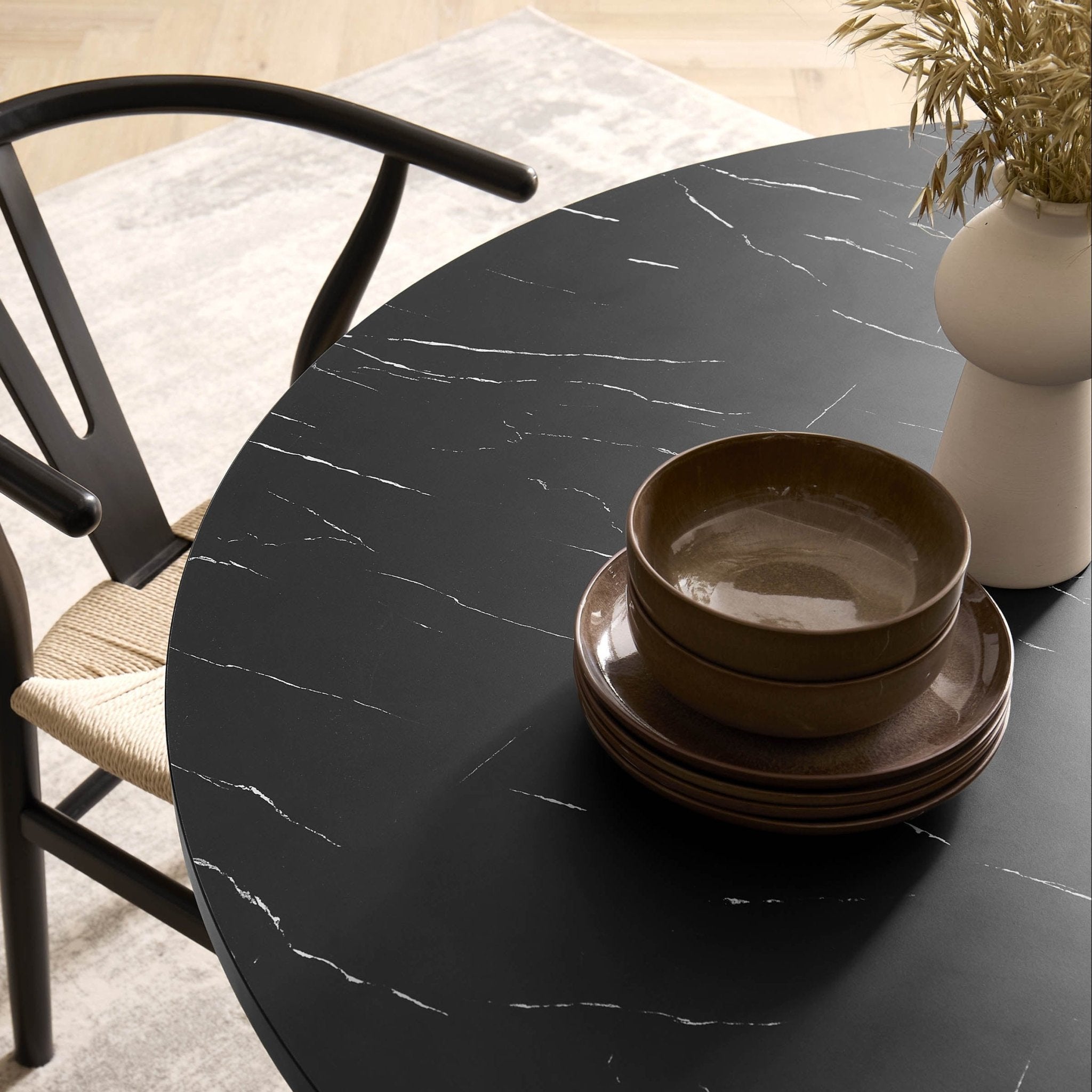 Dusklia - Juniper Reactive Glaze Set of 4 Pasta Bowls - Mocha