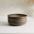 Dusklia - Juniper Reactive Glaze Set of 4 Pasta Bowls - Mocha