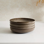 Dusklia - Juniper Reactive Glaze Set of 4 Pasta Bowls - Mocha
