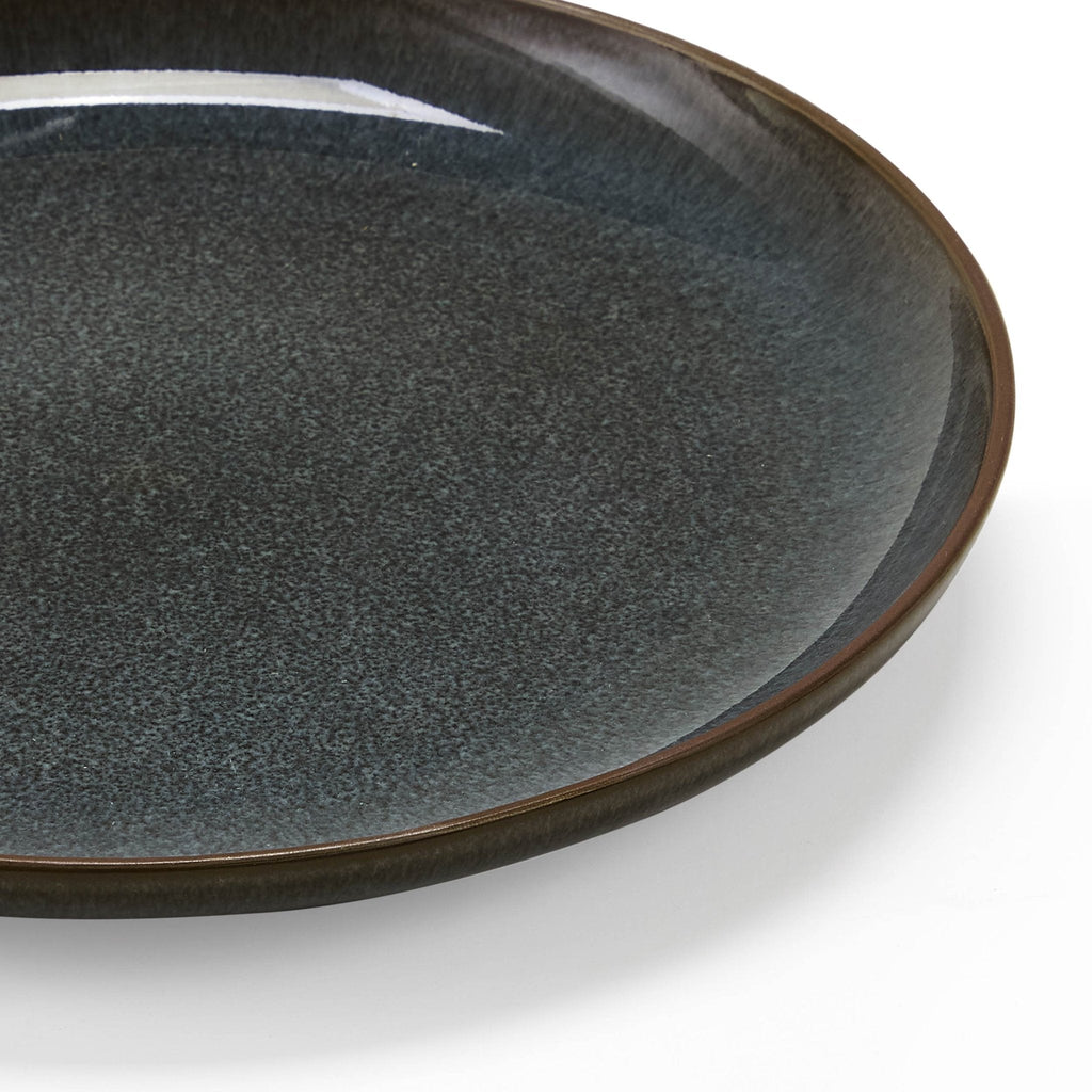 Dusklia - Juniper Reactive Glaze Set of 4 Side Plates - Grey/Blue
