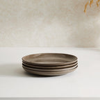 Dusklia - Juniper Reactive Glaze Set of 4 Side Plates - Mocha