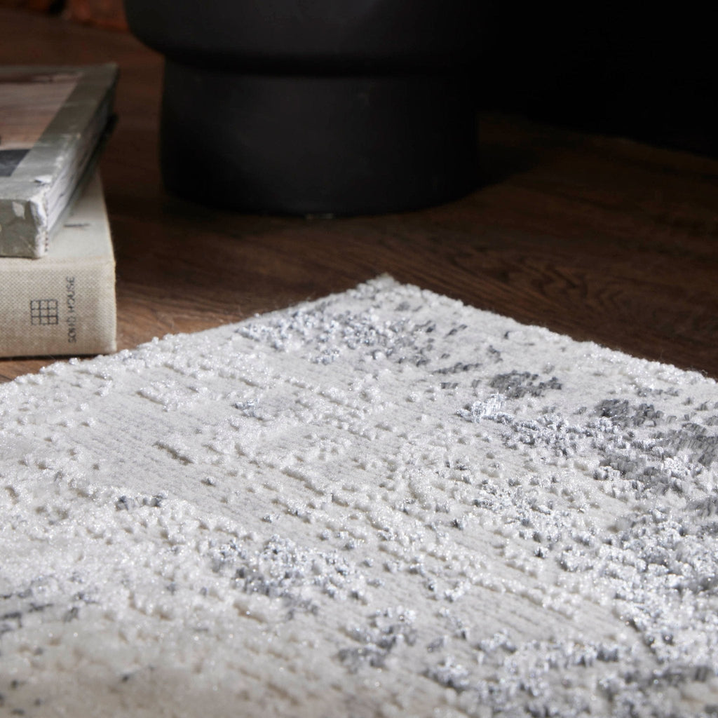 Dusklia - Kaia Faded Rug - Grey/Silver