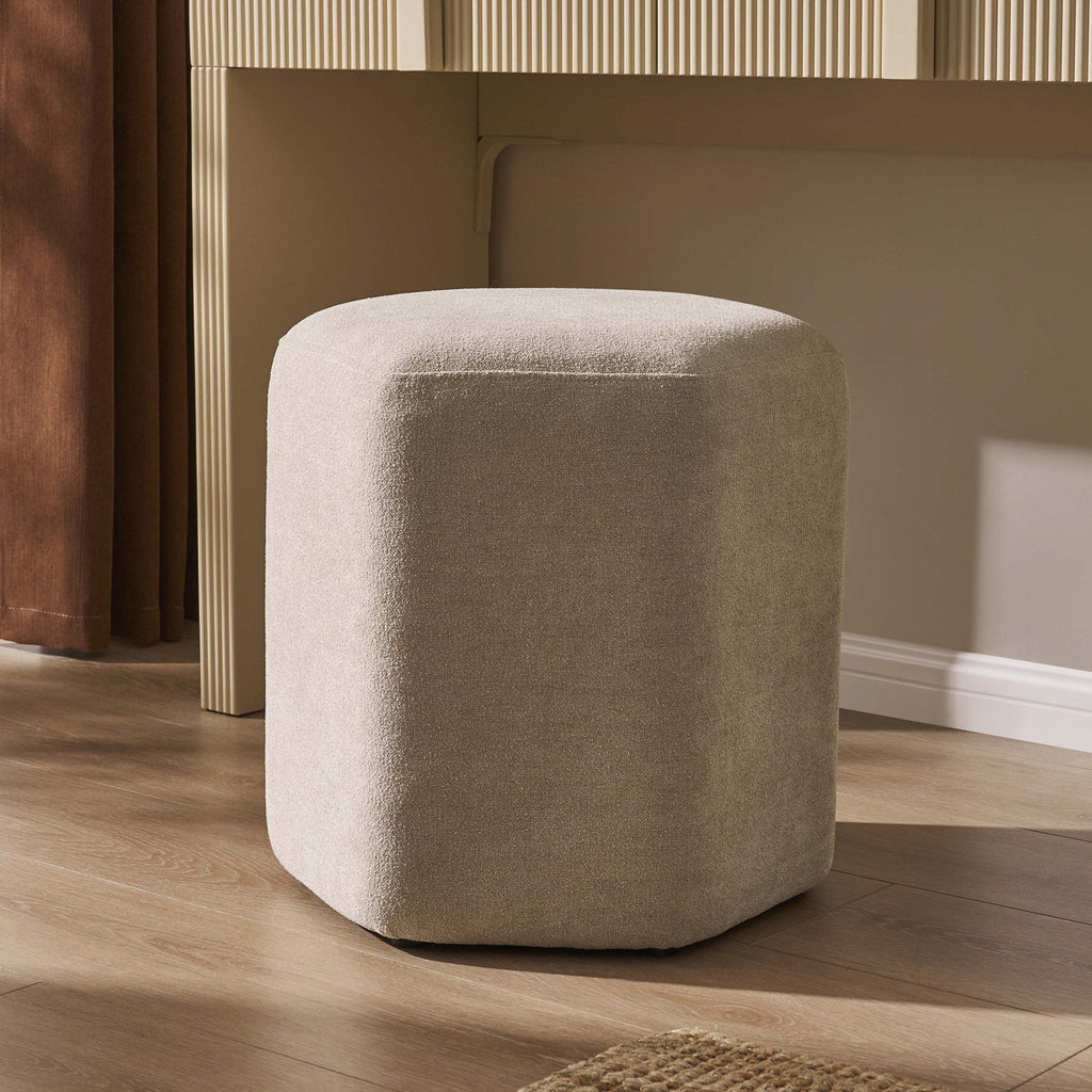 Dusklia - Kirsten Stool - Chenille Oatmeal