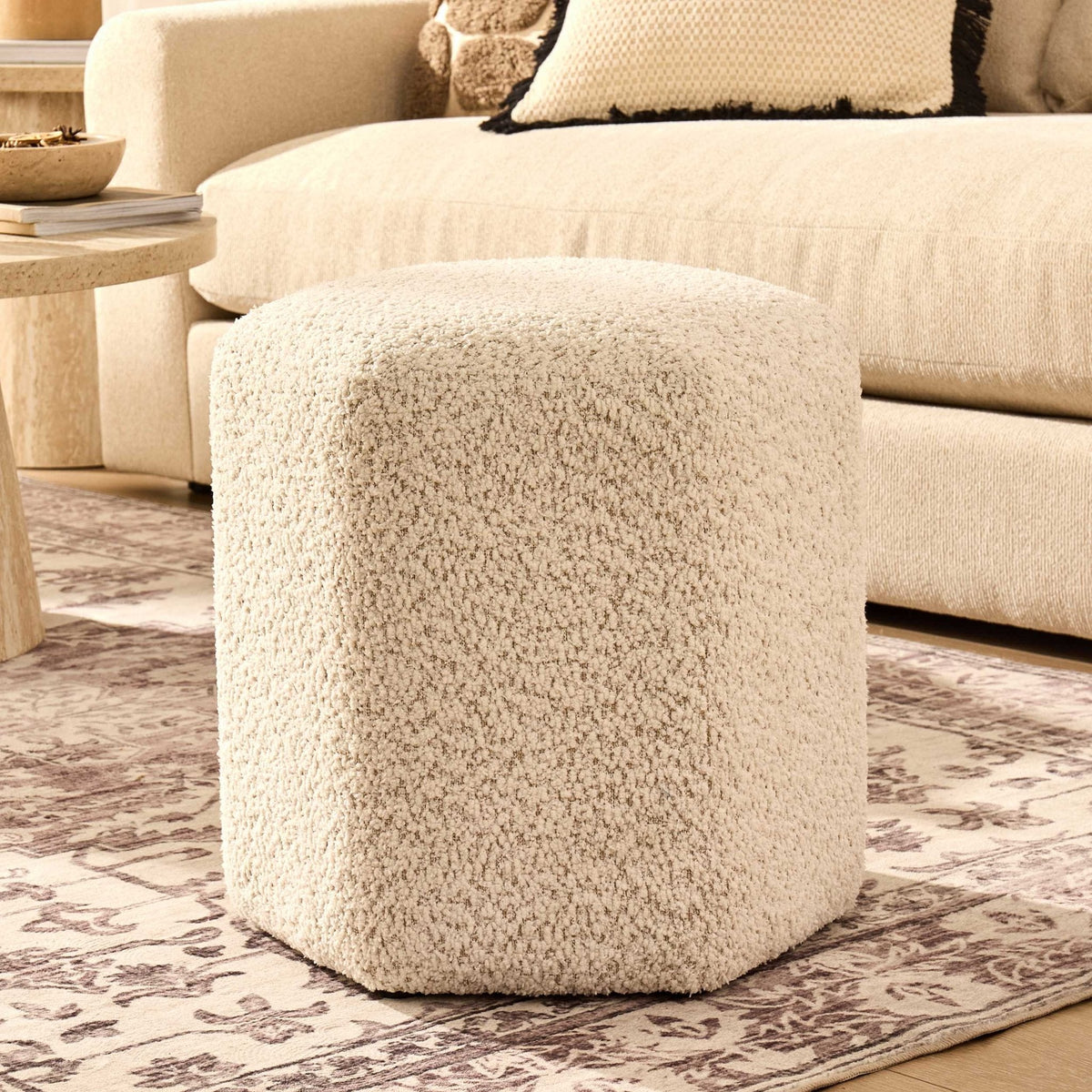Dusklia - Kirsten Stool - Popcorn Teddy