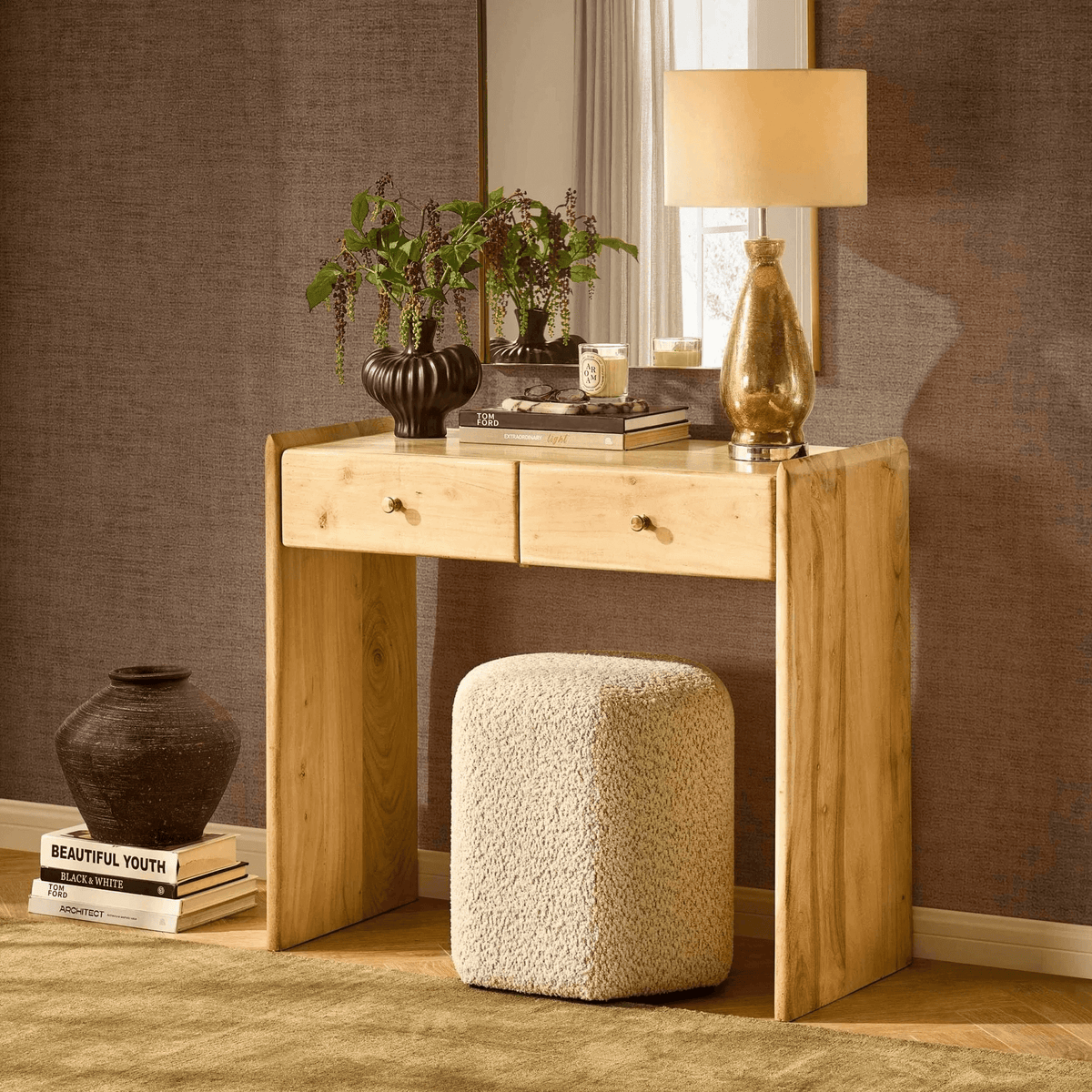 Dusklia - Kirsten Stool - Popcorn Teddy