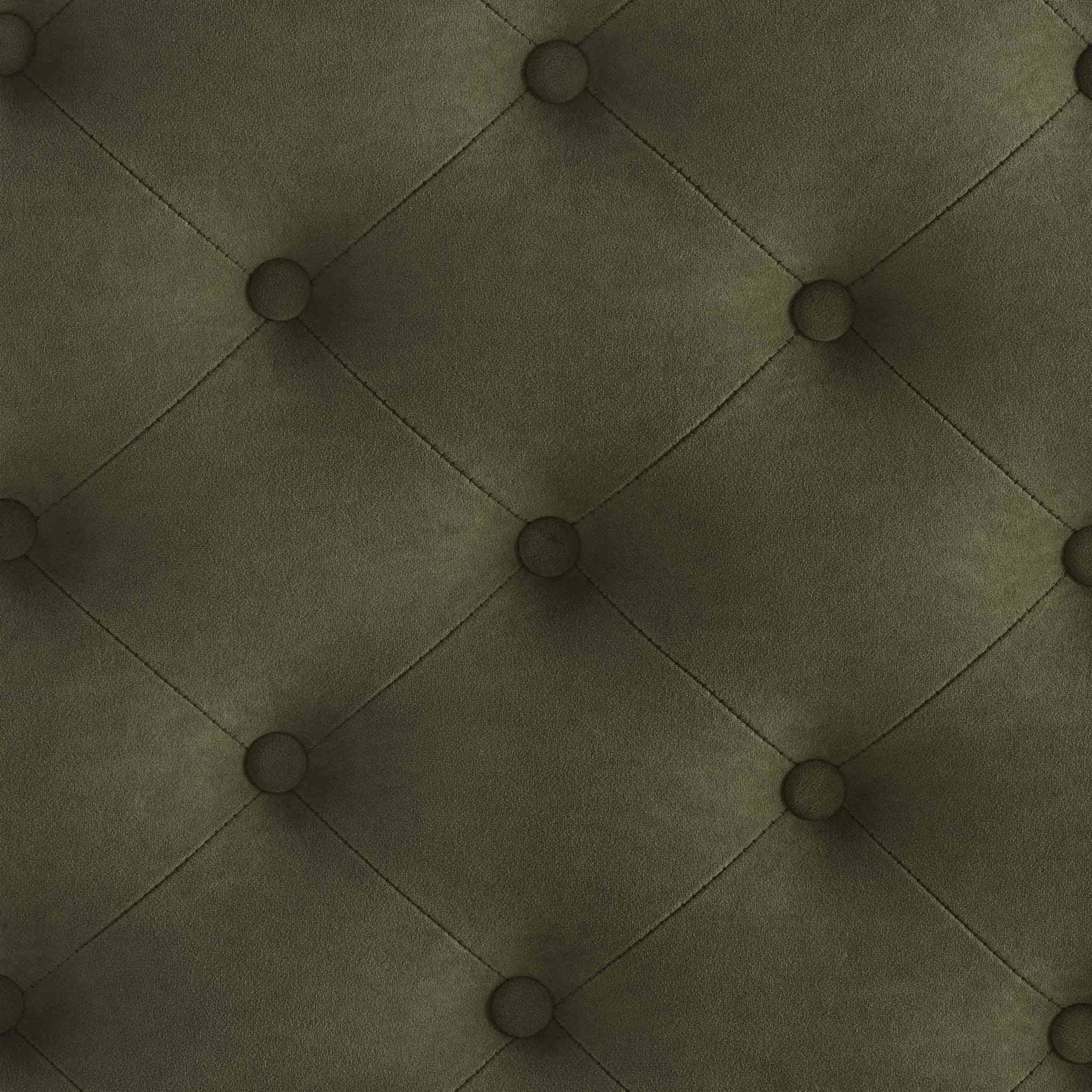 Dusklia - Knaresborough Button Back Coffee Table Pouffe - Olive