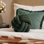 Dusklia - Knot Cushion - Forest Green