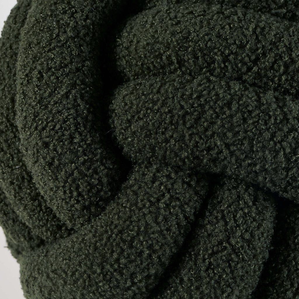 Dusklia - Knot Sofa Cushion - Forest Green