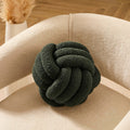 Dusklia - Knot Sofa Cushion - Forest Green