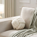 Dusklia - Knot Sofa Cushion - Off White