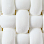 Dusklia - Knot Square Cushion - White