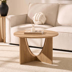 Dusklia - Lana Round Coffee Table - Light Wood