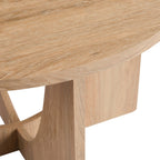 Dusklia - Lana Round Coffee Table - Light Wood