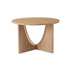 Dusklia - Lana Round Coffee Table - Light Wood