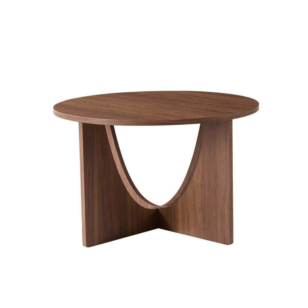Dusklia - Lana Round Coffee Table - Medium Wood