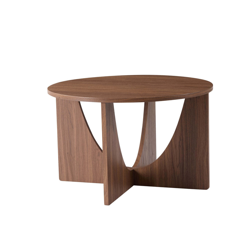 Dusklia - Lana Round Coffee Table - Medium Wood