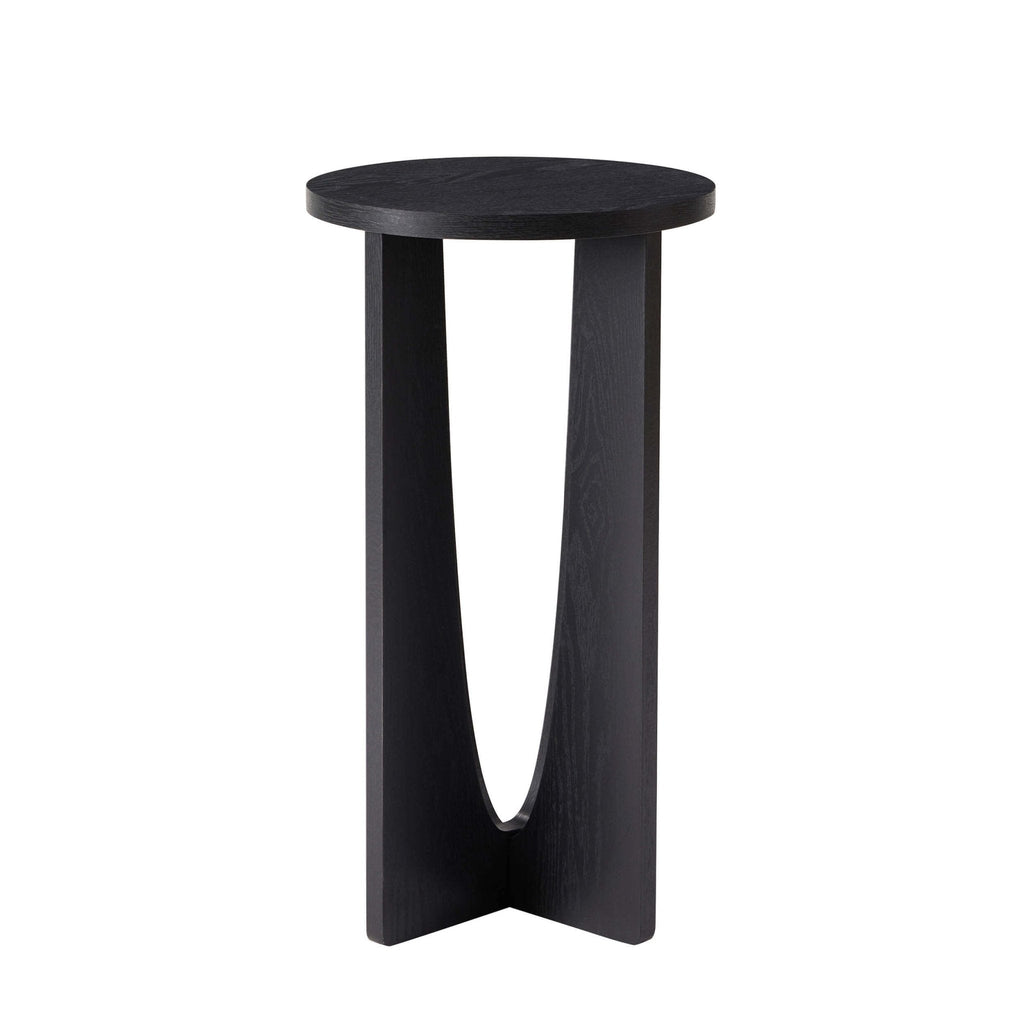 Dusklia - Lana Round Side Table - Black