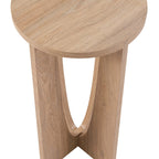 Dusklia - Lana Round Side Table - Light Wood