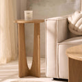 Dusklia - Lana Round Side Table - Light Wood