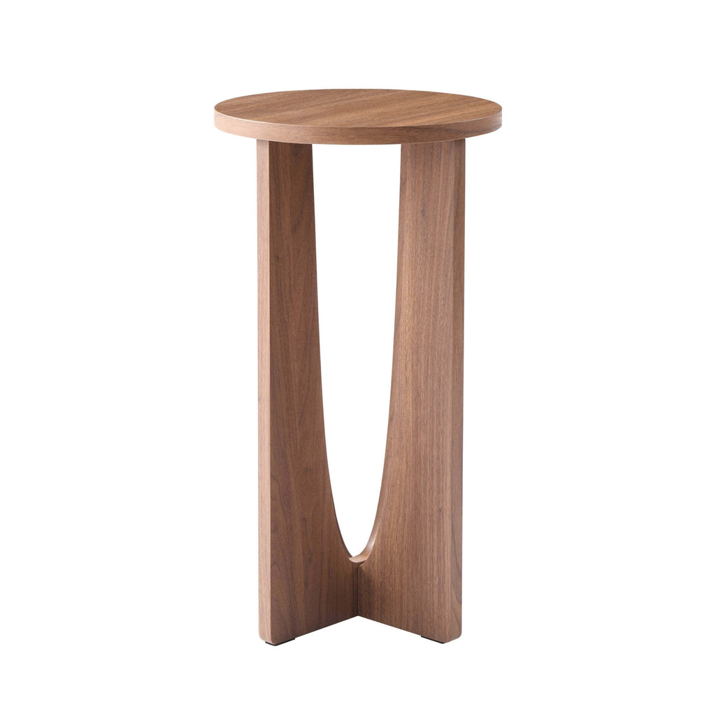 Dusklia - Lana Round Side Table - Medium Wood