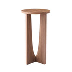 Dusklia - Lana Round Side Table - Medium Wood