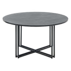 Dusklia - Leana Round Coffee Table - Dark Marble
