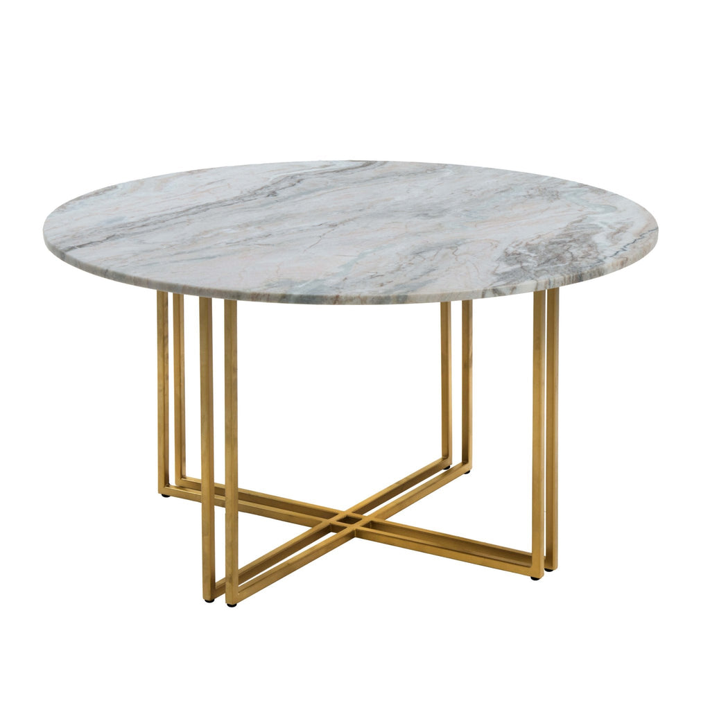 Dusklia - Leana Round Coffee Table - Marble