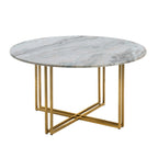 Dusklia - Leana Round Coffee Table - Marble