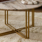 Dusklia - Leana Round Coffee Table - Marble