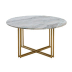 Dusklia - Leana Round Coffee Table - Marble