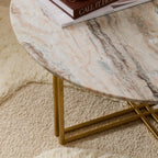 Dusklia - Leana Round Coffee Table - Marble