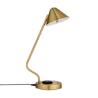 Dusklia - LED Desk Lamp with Phone Charging Station - Gold