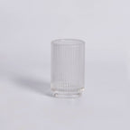 Dusklia - Lena Ribbed Glass Tumbler - Clear