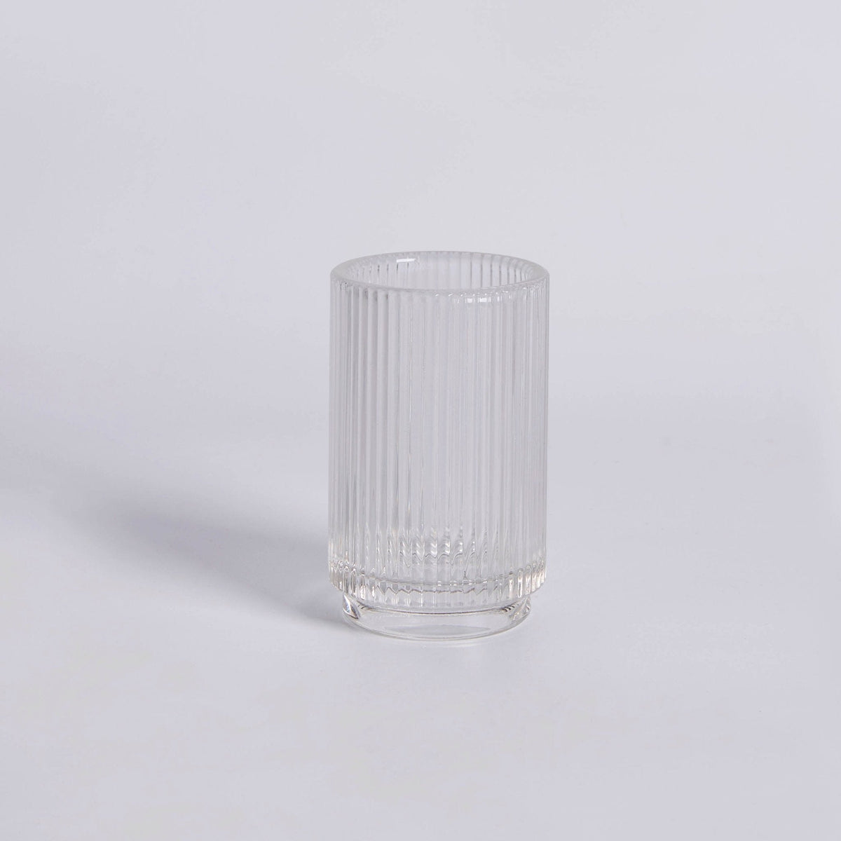 Dusklia - Lena Ribbed Glass Tumbler - Clear