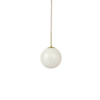 Dusklia - Leo Swirl Glass Fitted Ceiling Pendant - White/Clear