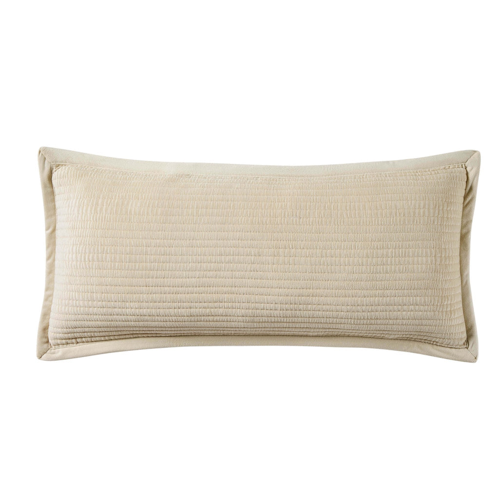 Dusklia - Leona Luxury Quilted Velvet Cushion Cover - Champagne