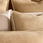 Dusklia - Leona Luxury Quilted Velvet Cushion Cover - Champagne