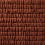 Dusklia - Leona Luxury Quilted Velvet Cushion Cover - Rust