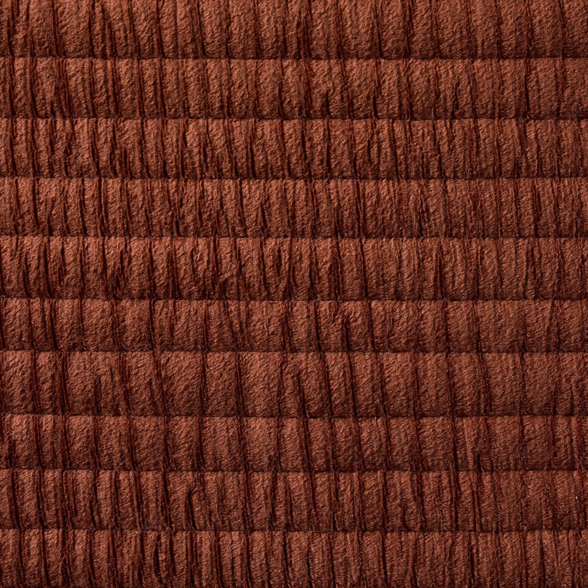 Dusklia - Leona Luxury Quilted Velvet Sofa Cushion Cover - Rust