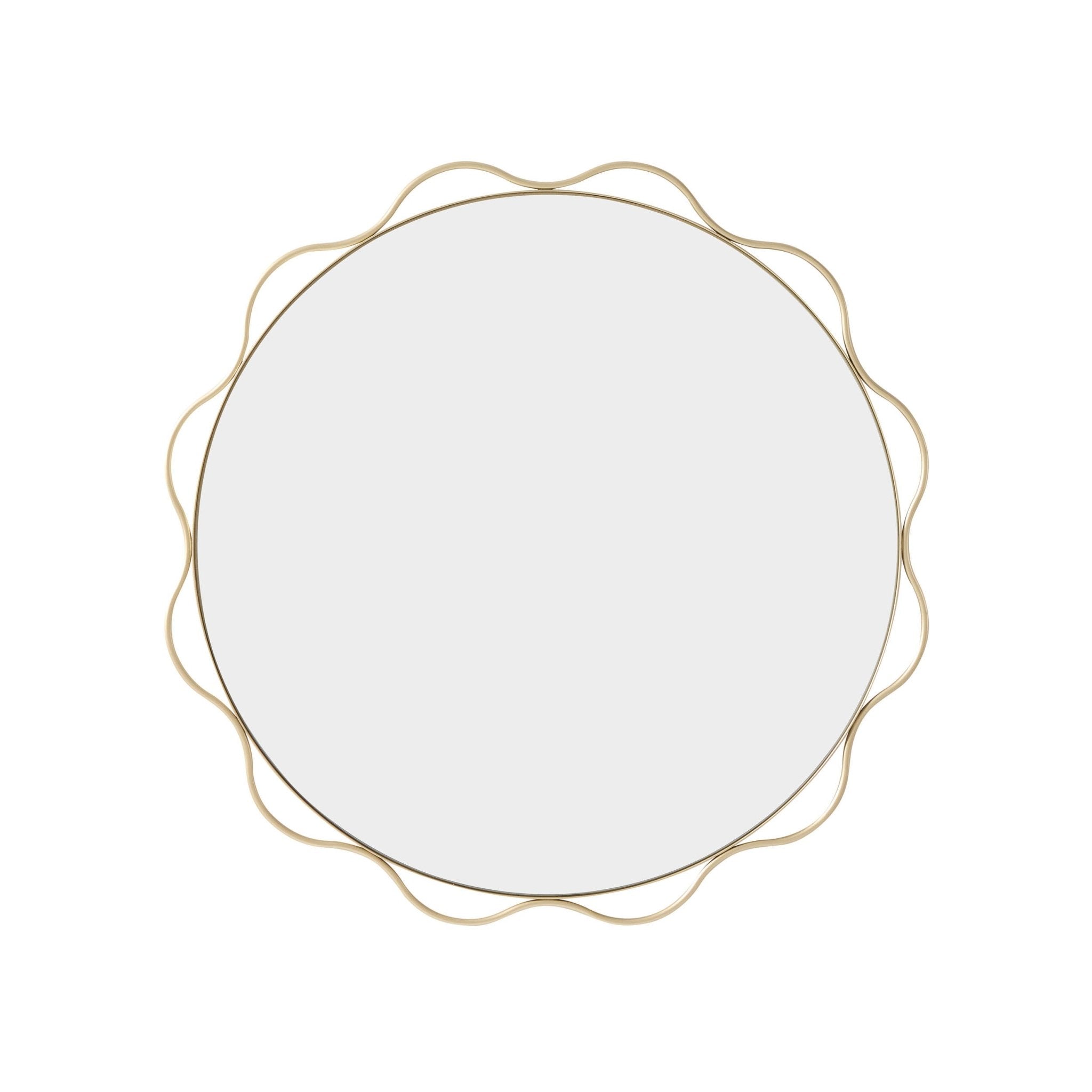 Dusklia - Liana Scallop Wall Mirror - Gold