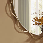 Dusklia - Liana Scallop Wall Mirror - Gold